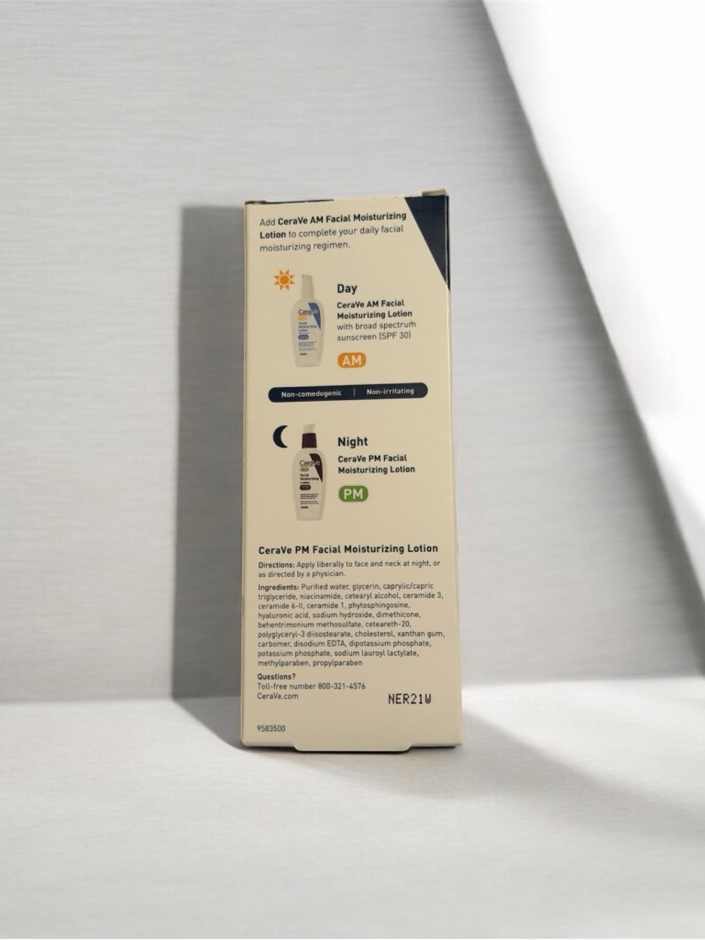 CeraVe PM Facial Moisturizing Lotion (3 oz) – New in Box - Picture 2 of 2